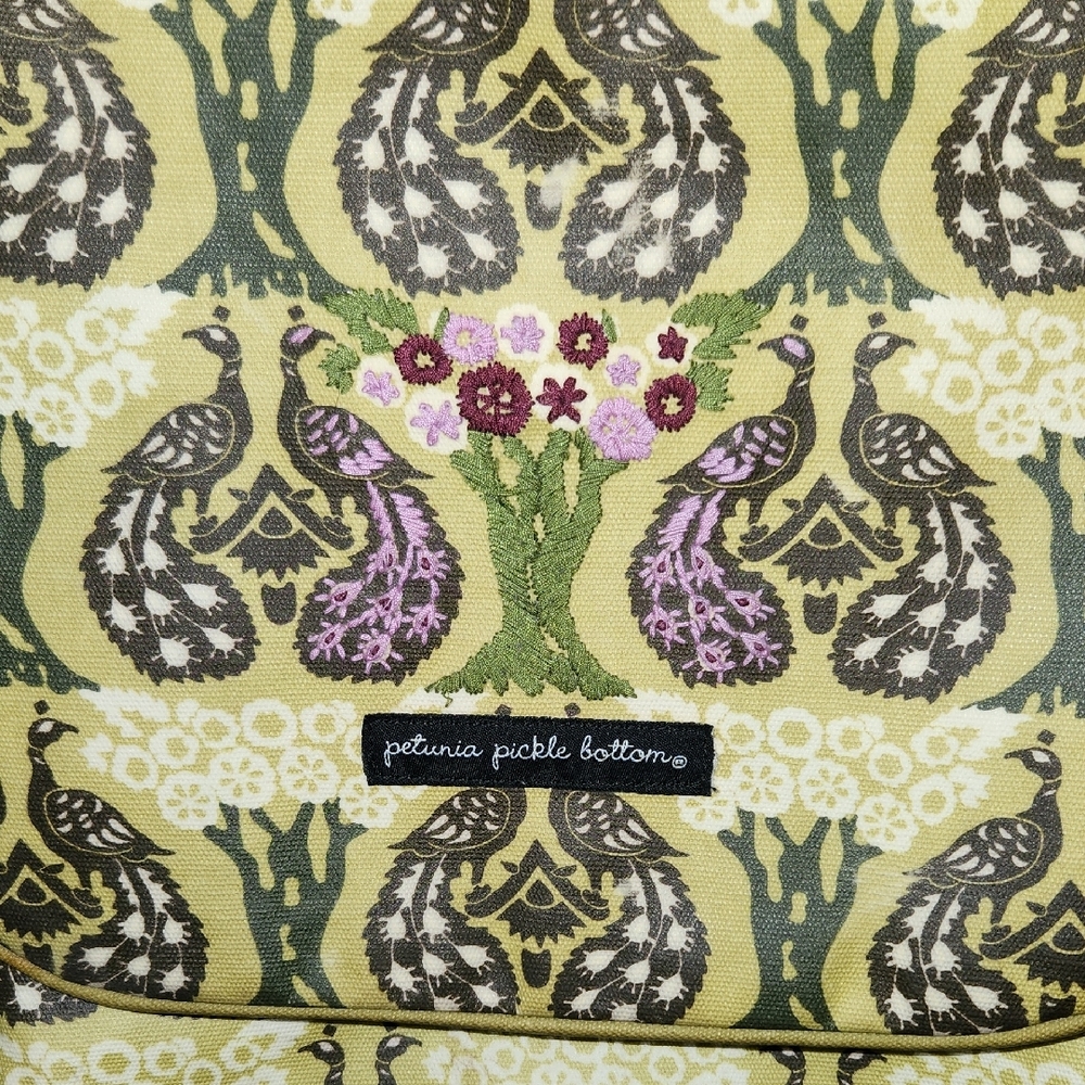 Petunia Pickle Bottom Yellow and Brown Baby Bag - Picture 2 of 15